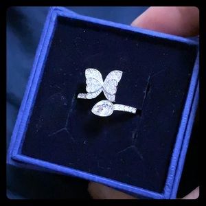 Swarovski Unique Butterfly Opened Ring